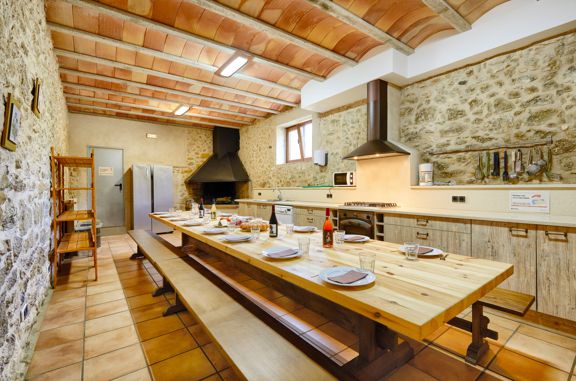 Cuina compartida Mas Ramades Turisme Rural i Esport